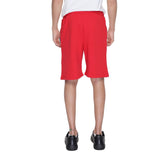 Icon Red Cotton Bermuda Shorts